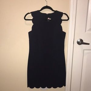 Navy scallop JCrew dress